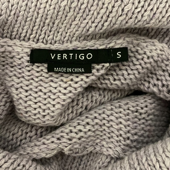 Vertigo Wool Blend Printed Cowl Neck Sweater - Heathered Mauve Rose - Picture 9 of 11